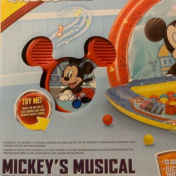 Mickey Mouse Kids Ball Pit with 50 Balls and Music Feature    - Picture 5 of 9